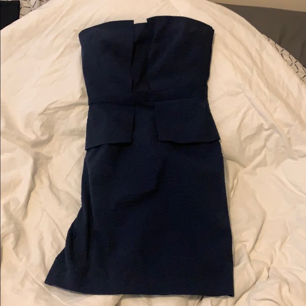 Navy blue cocktail dress